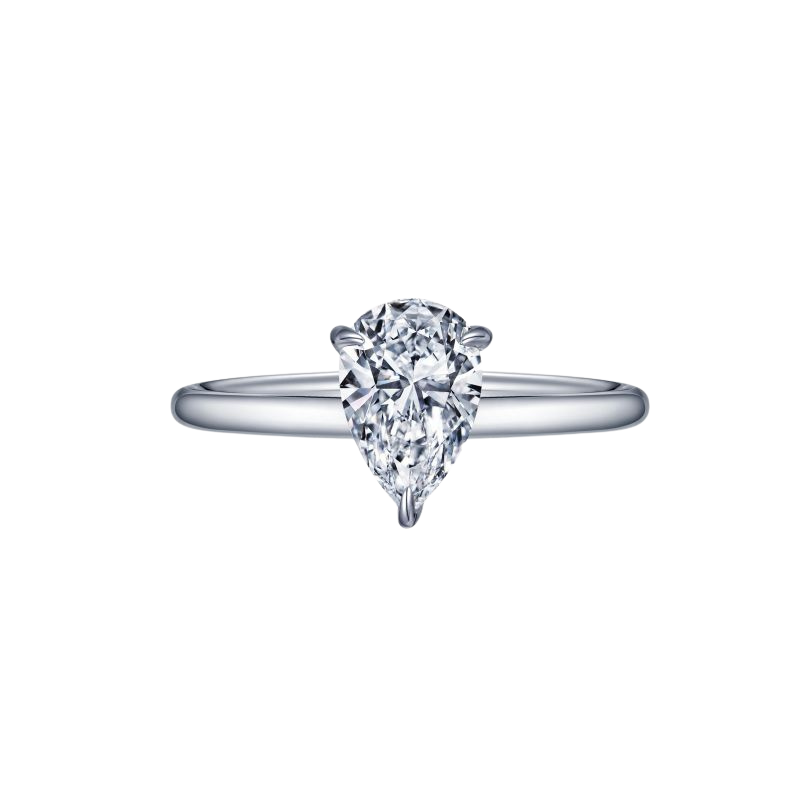 Pear-shaped Solitaire Engagement Ring