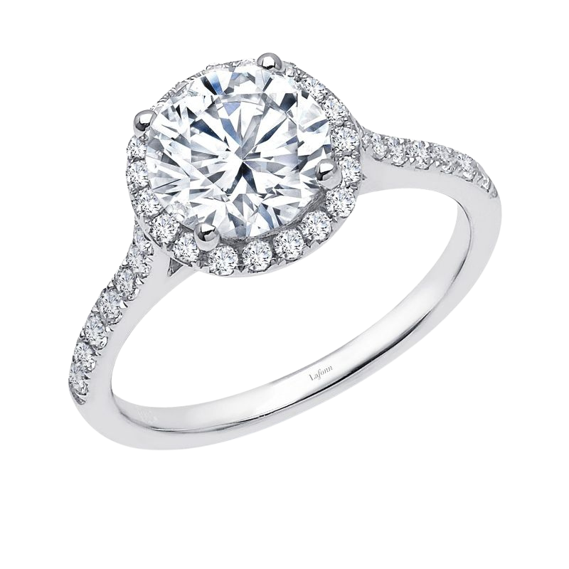 2.51 CTW Halo Engagement Ring