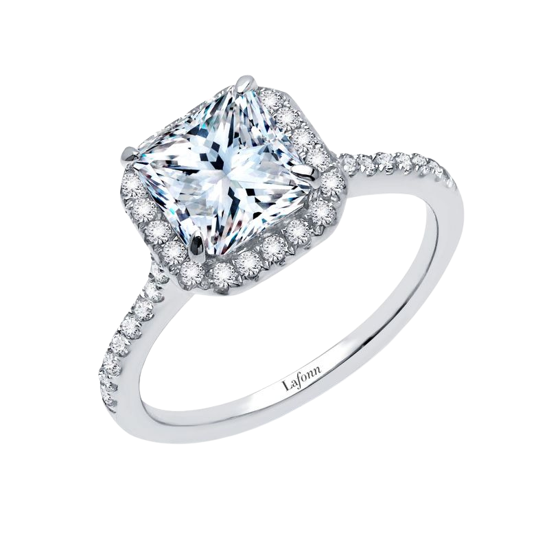 2.34 CTW Halo Engagement Ring