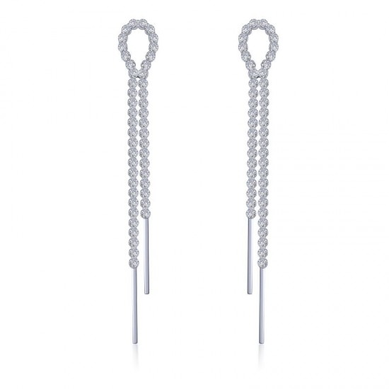 Long Linear Dangling Earrings