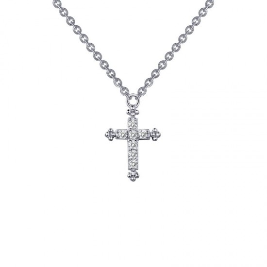 0.07 CTW Cross Necklace