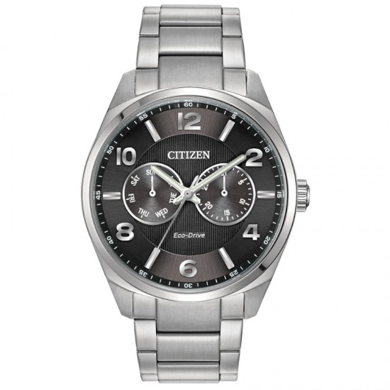 Citizen Dress/Classic Eco Men's Watch, Stainless Steel Black Dial - AO9020-84E