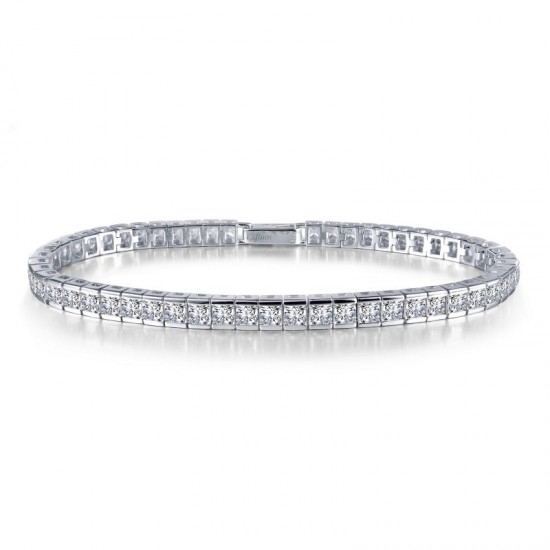 Princess-Cut Tennis Bracelet