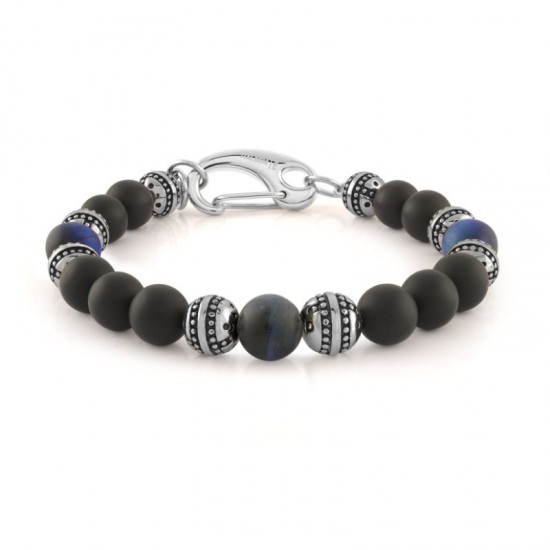 Italgem Steel Bead Bracelet