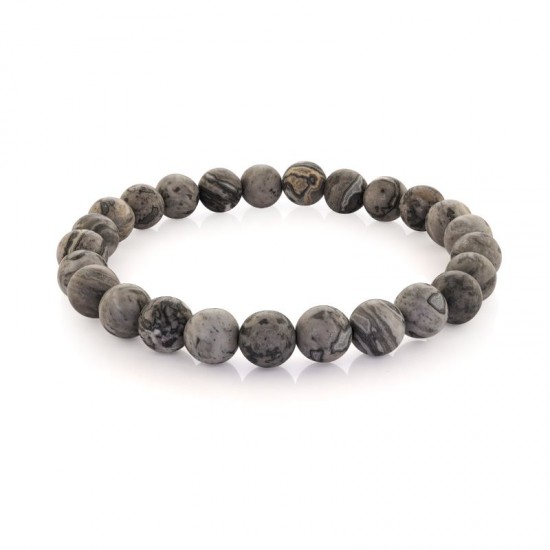 Italgem Steel Bead Bracelet