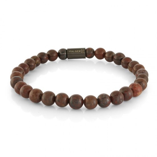 Italgem Steel Bead Bracelet