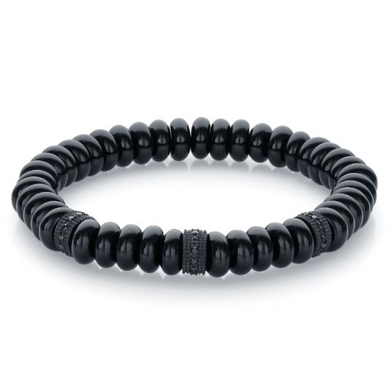 Italgem Steel Bead Bracelet