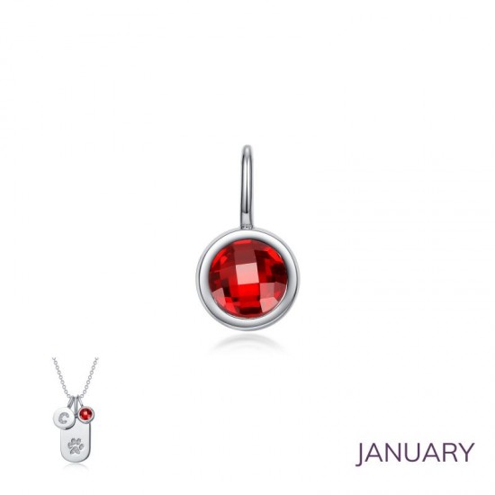 January Birthstone Love Pendant