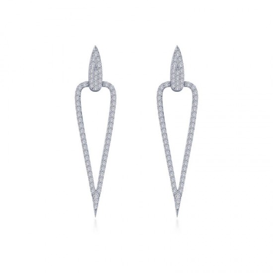 Inverted Triangle Drop Earrings