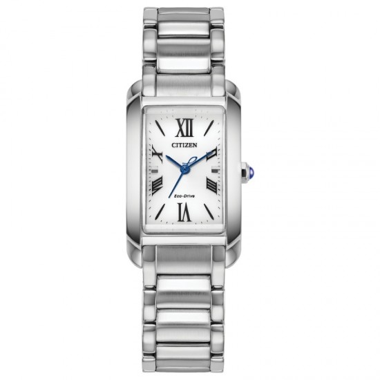 Citizen Dress/Classic Eco Women's Watch, Stainless Steel White - EW5620-55A