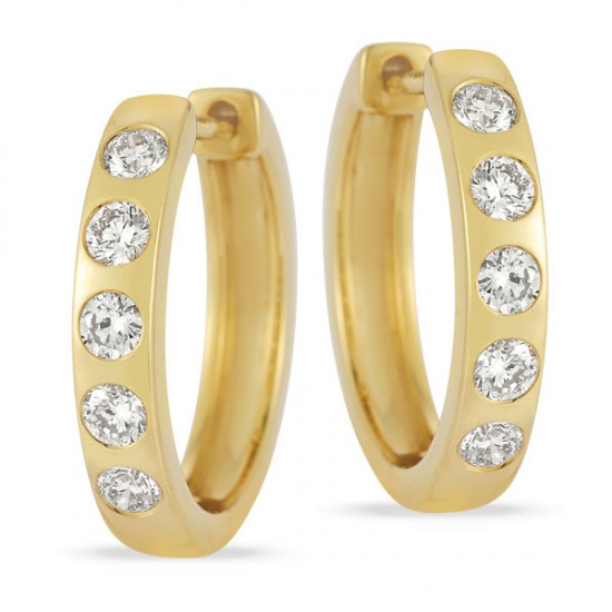 Lab Grown Diamond Hoop Earrings