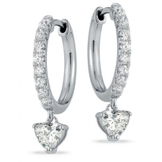 Lab Grown Diamond Hoop Earrings