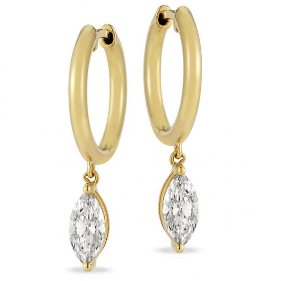 Lab Grown Diamond Hoop Earrings