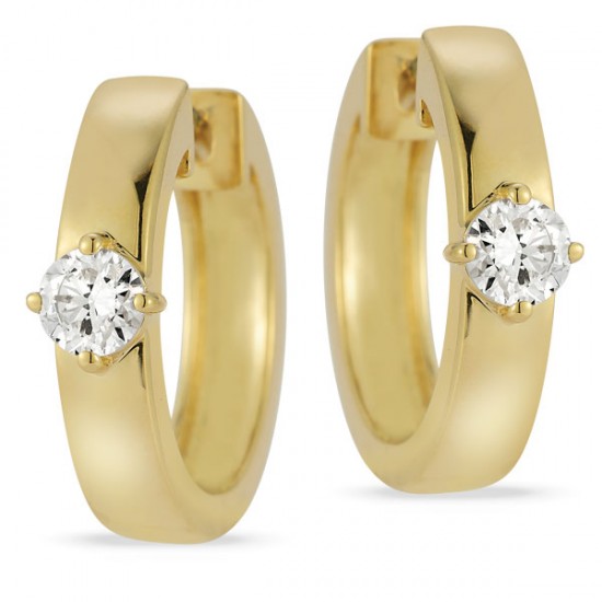Lab Grown Diamond Hoop Earrings