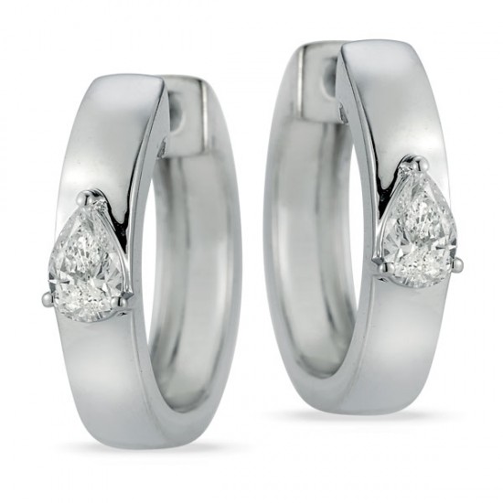 Lab Grown Diamond Hoop Earrings
