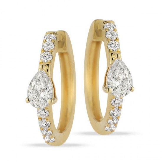 Lab Grown Diamond Hoop Earrings