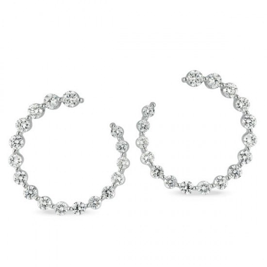 Lab Grown Diamond Hoop Earrings