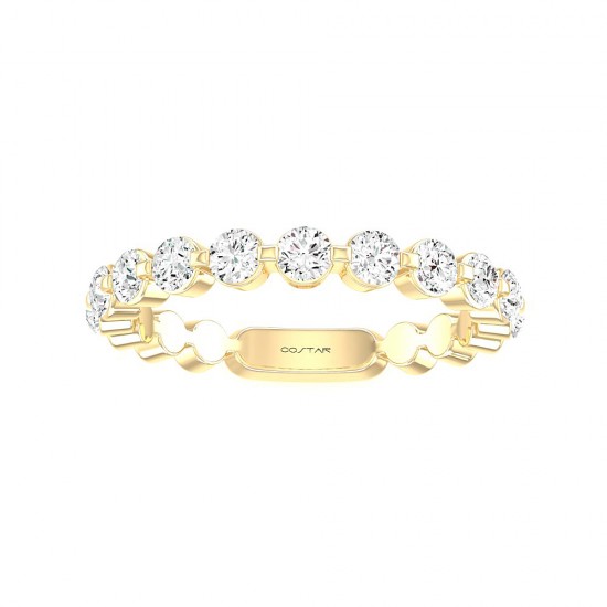 Yellow Gold Fashion Diamond Band 0.75 CT