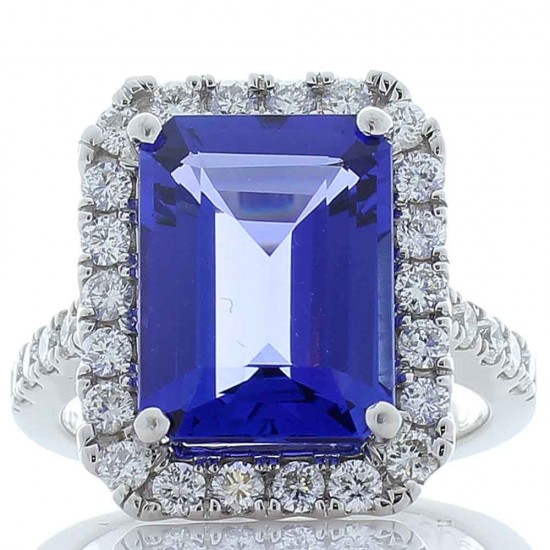 Platinum Tanz Gemstone Ring