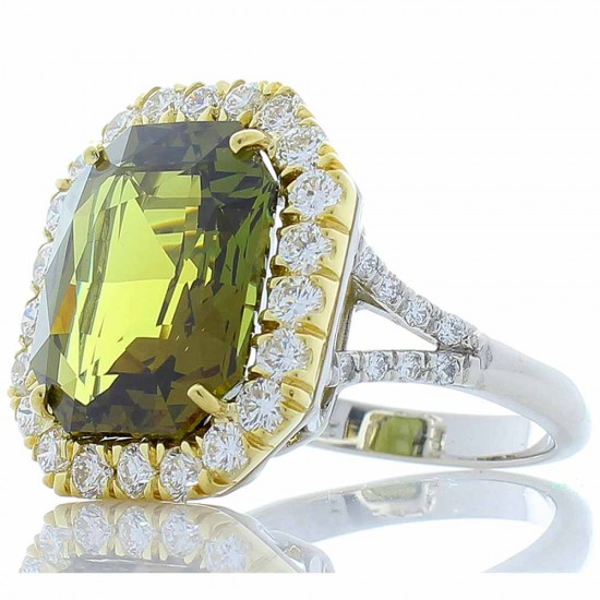 Platinum Alexandrite Gemstone Ring