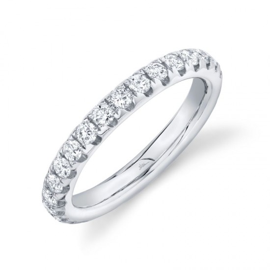 1.21ct 14k White Gold Diamond Eternity Band Size 7