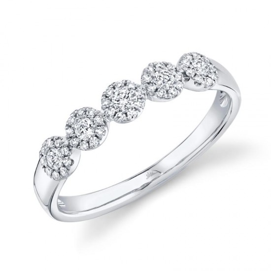 0.25ct 14k White Gold Diamond Lady's Band