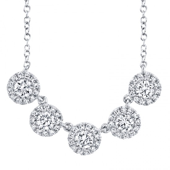 0.53ct 14k White Gold Diamond Lady's Necklace