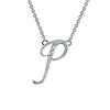 Letter P Pendant Necklace