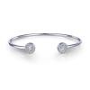 Open Cuff Halo Bracelet