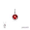 January Birthstone Love Pendant
