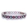 18K White Gold Spinel Gemstone Bracelet