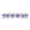 18K White Gold Tanzanite Gemstone Bracelet