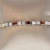 18K White Gold Diamond Gemstone Bracelet