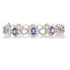 18K White Gold Tanzanite Gemstone Bracelet