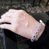18K White Gold Tanzanite Gemstone Bracelet