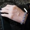 18K White Gold Tanzanite Gemstone Bracelet