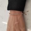 14K Rose Gold Diamond Gemstone Bracelet
