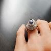Platinum Sapphire Gemstone Ring