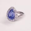 18K White Gold Tanzanite Gemstone Ring