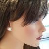 18K White Gold Diamond Gemstone Earrings