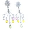 18K White Gold Sapphire Gemstone Earrings