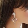 18K White Gold Sapphire Gemstone Earrings