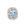 14K White Gold Topaz Gemstone Earrings