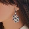 18K White Gold Sapphire Gemstone Earrings