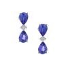 18K White Gold Tanzanite Gemstone Earrings