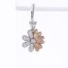 18K Two-Tone Diamond Gemstone Earrings