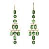 18K Yellow Gold Tsavorite Gemstone Earrings