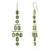 18K Yellow Gold Tsavorite Gemstone Earrings