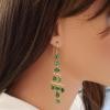 18K Yellow Gold Tsavorite Gemstone Earrings