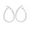 18K White Gold Diamond Gemstone Earrings